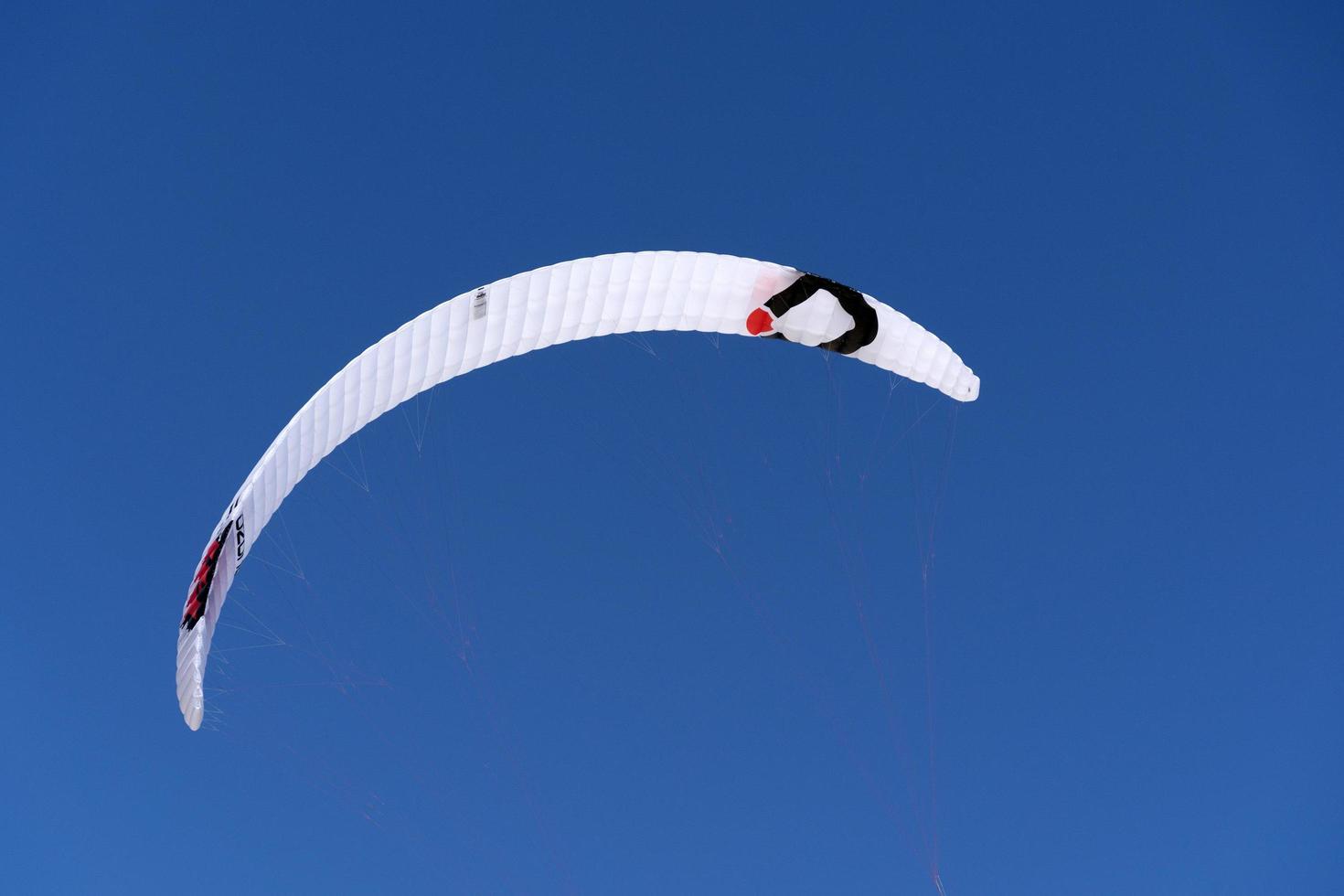 LA VENTANA, MEXICO - FEBRUARY 16 2020 - kite surfering on the windy beach photo