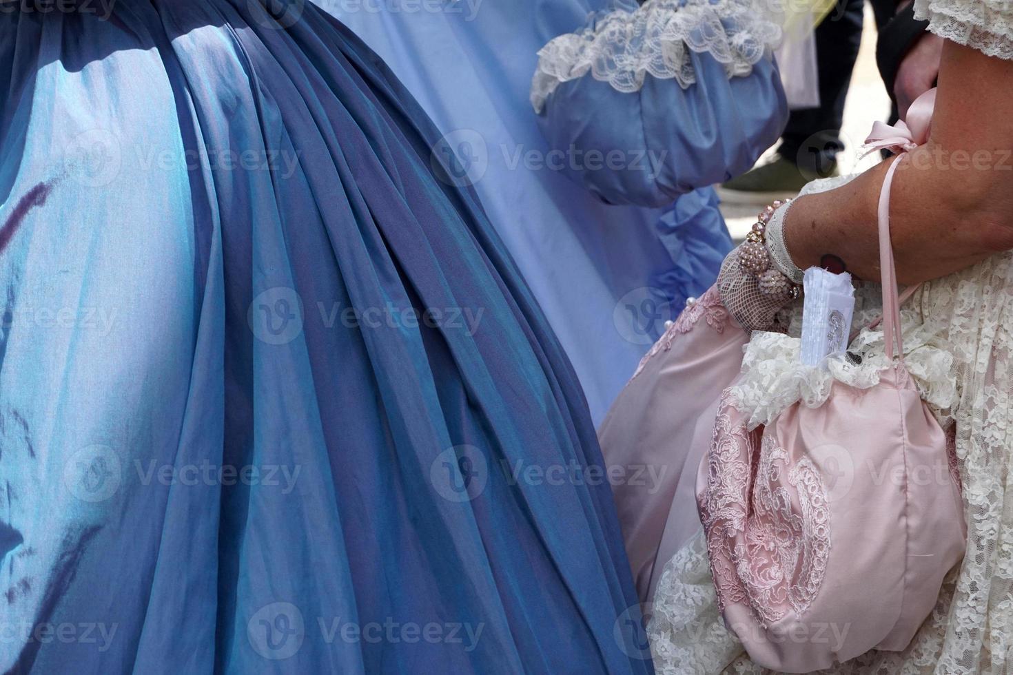 19 century dress close up detail photo