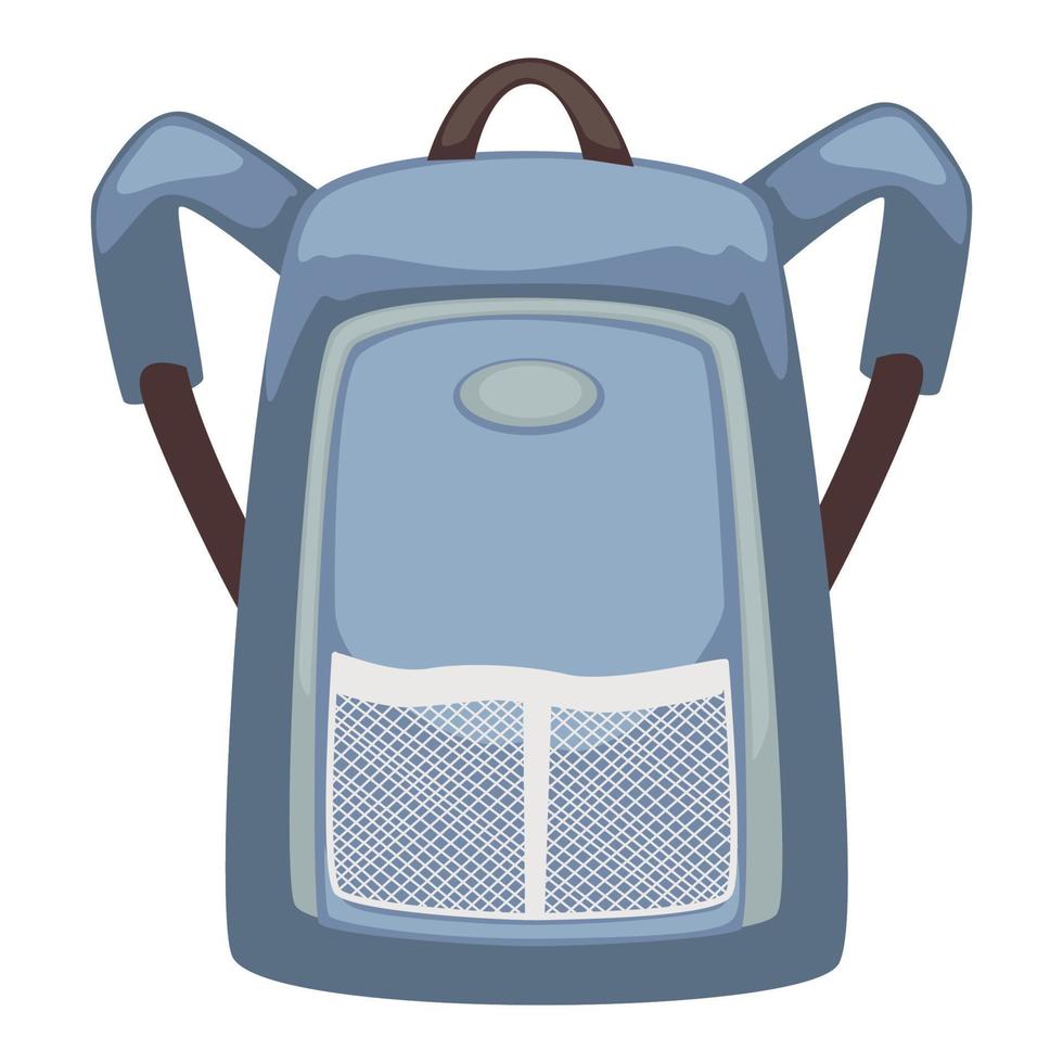 Backpack with adjustable straps, bag with pockets vector