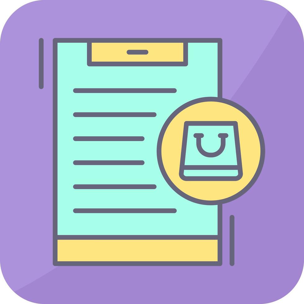 Mobile Shopping Vector Icon