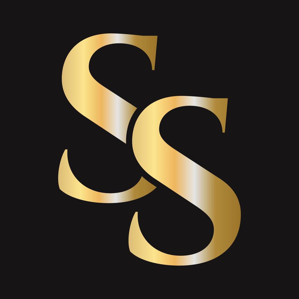 diseño del logotipo monograma ss. logotipo de ss vector