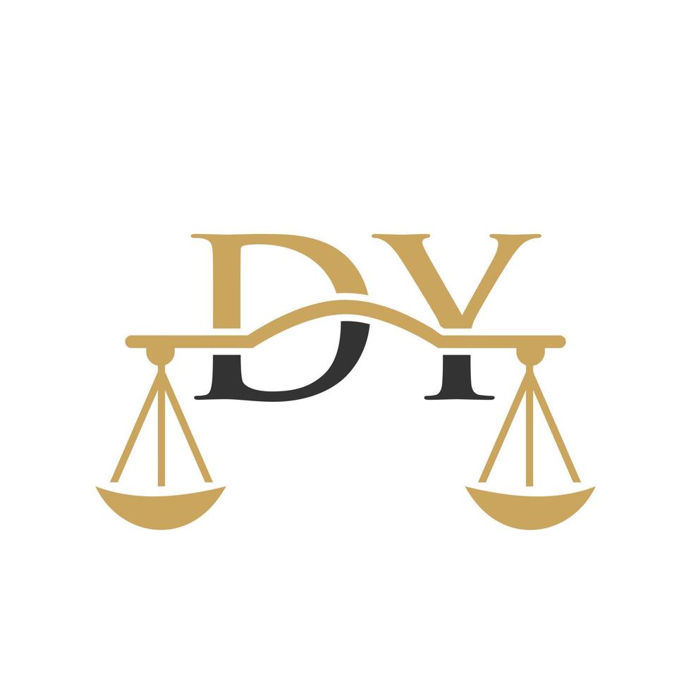 diseño del logotipo del bufete de abogados letter dy para abogado, justicia, abogado de derecho, legal, servicio de abogado, bufete de abogados, escala, bufete de abogados, negocio corporativo de abogados vector