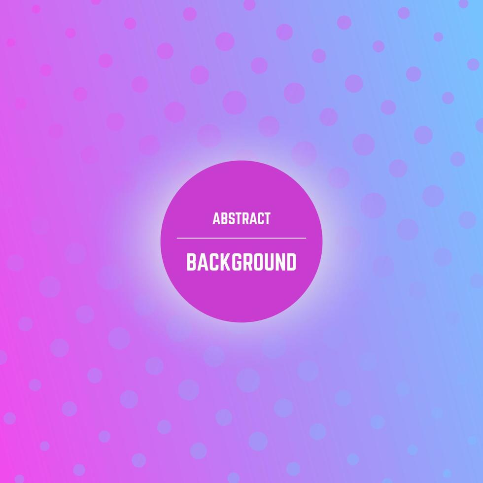 Abstract colorful background with dots, halftone effect and circle in center. Vector illustration.