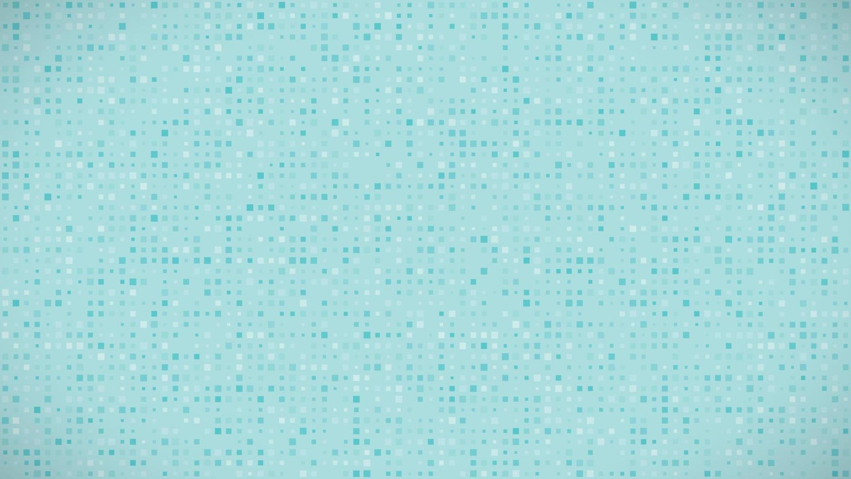 Abstract geometric background of squares. Blue pixel background with empty space. Vector illustration.