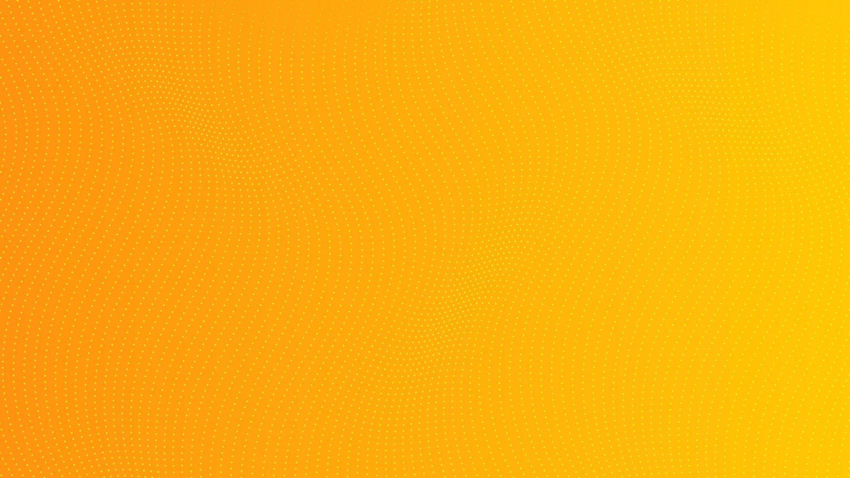 Halftone gradient background with dots. Abstract yellow dotted pop art pattern in comic style. Vector illustration
