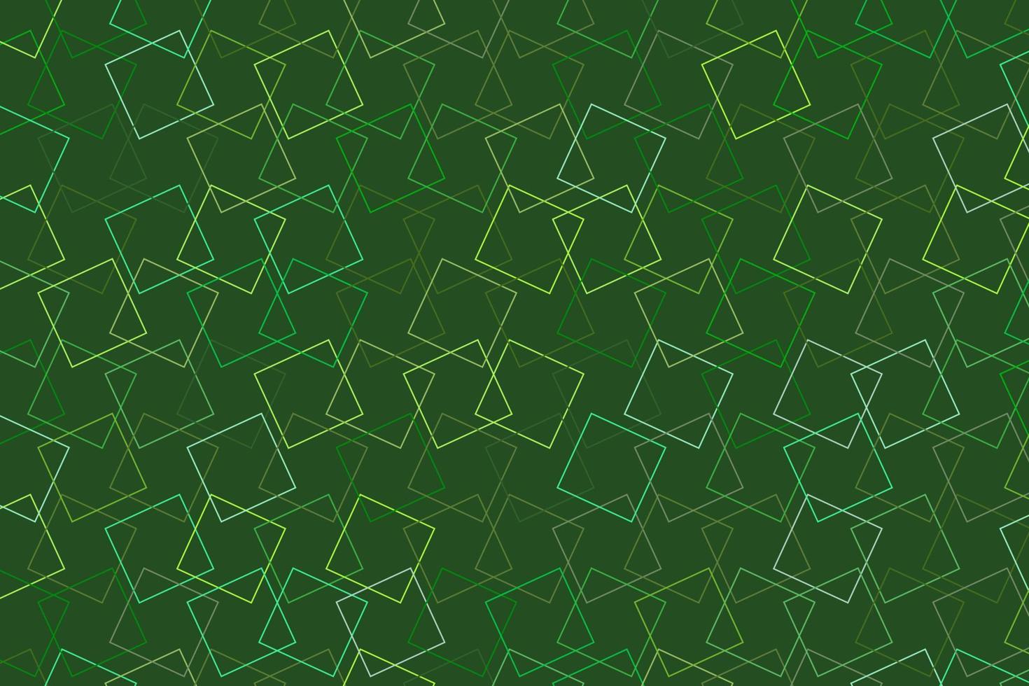 Pattern with geometric elements in green tones. abstract gradient background vector