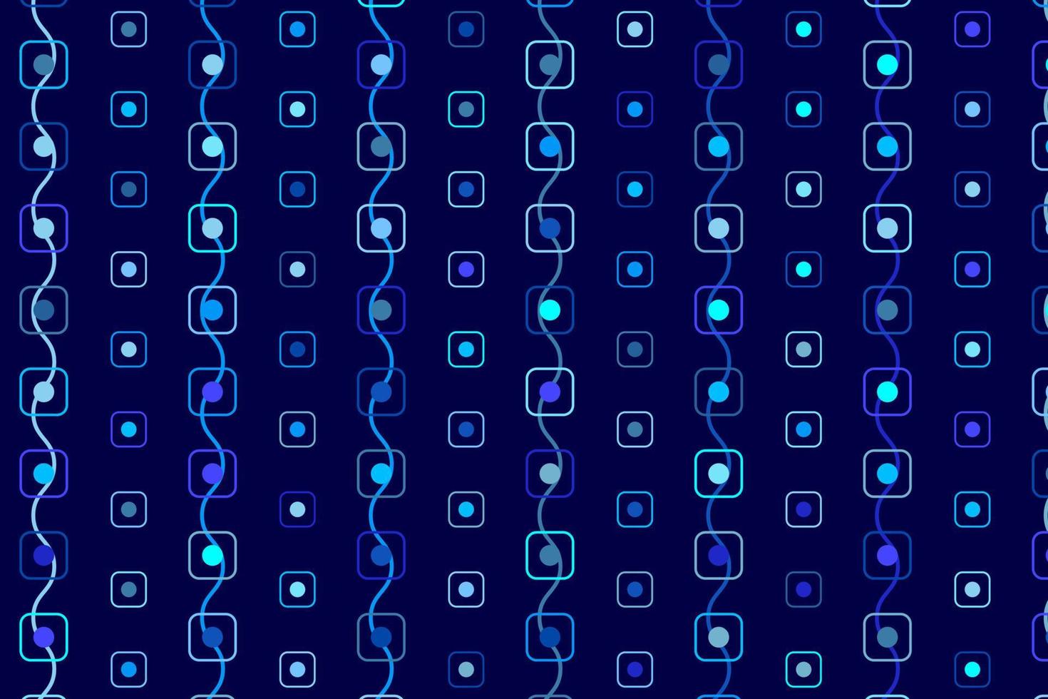 Pattern with geometric elements in blue tones abstract gradient background vector