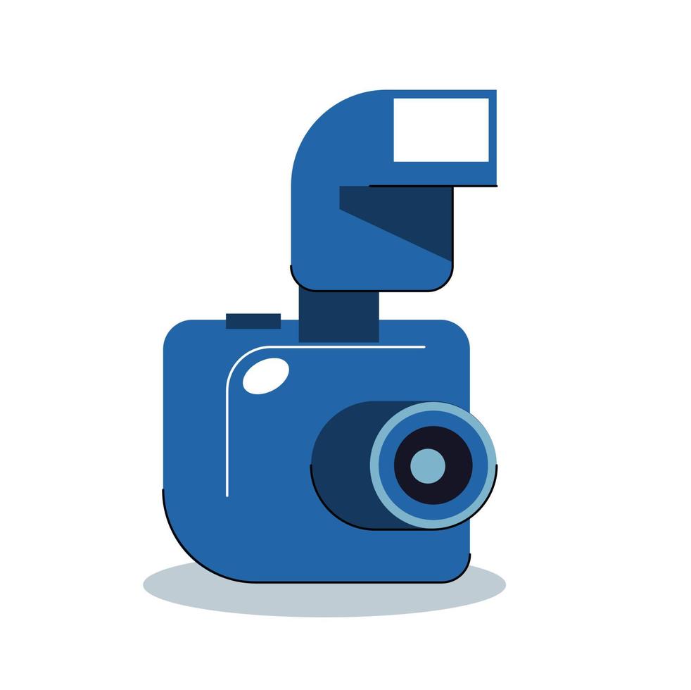 Camera element isolated vector illustration