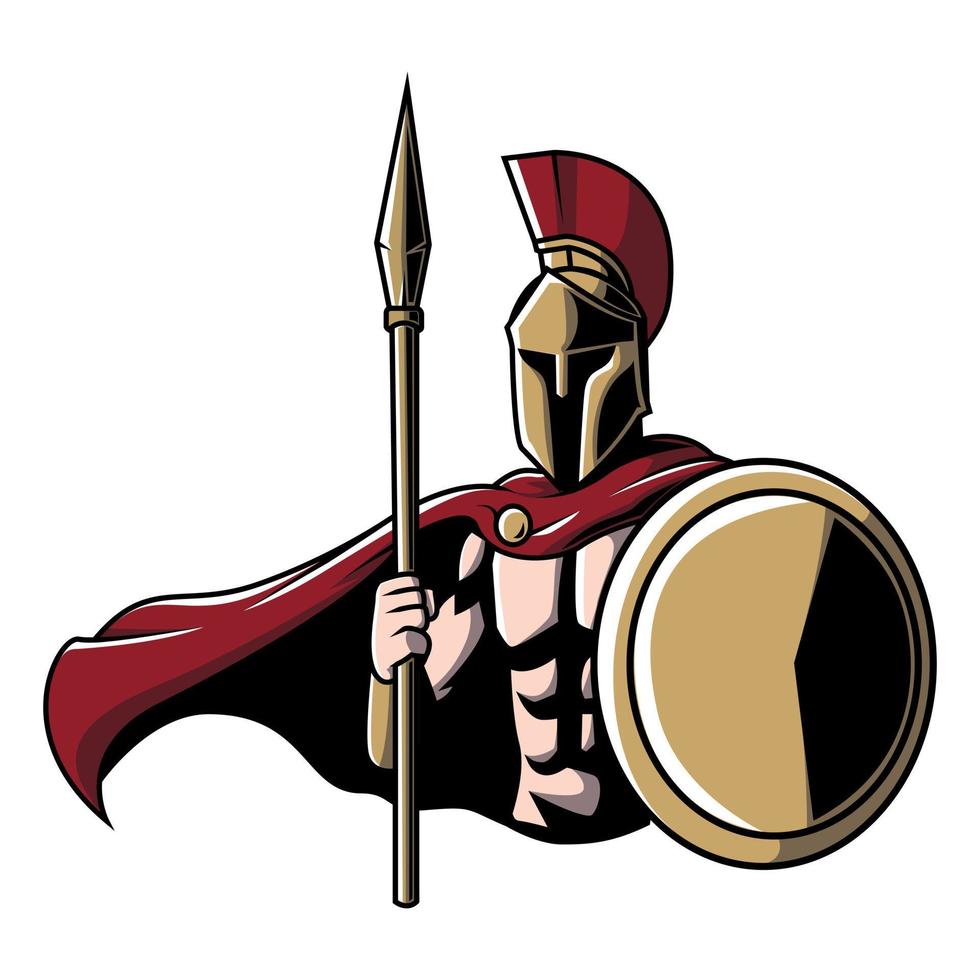 Spartan Illustration Design Vector