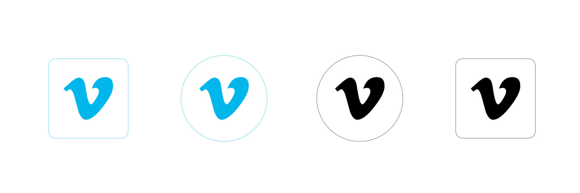 Vimeo logo. Vimeo vector icons illustration Social media set 18811063