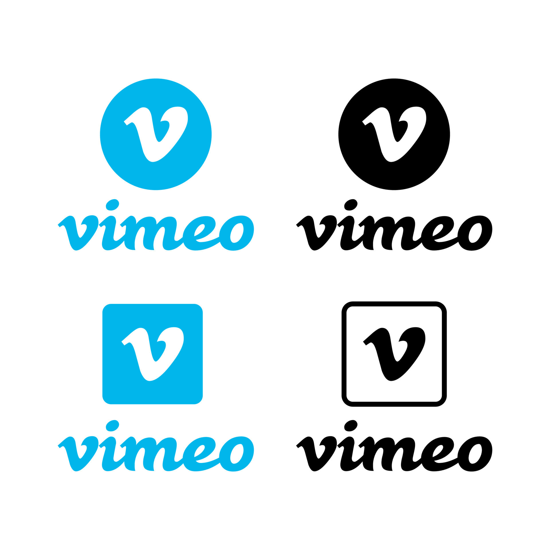 Vimeo app editorial logo 18811064 Vector Art at Vecteezy