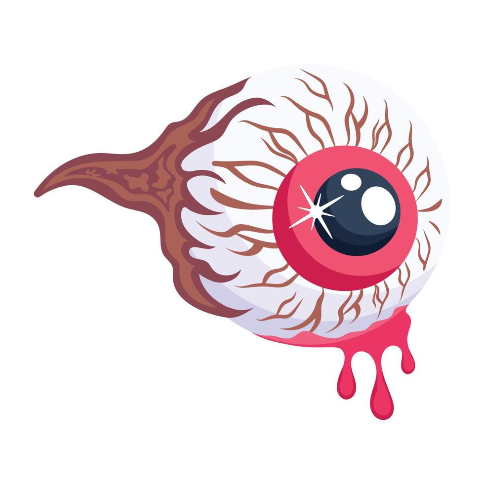 Trendy Bleeding Eyeball vector