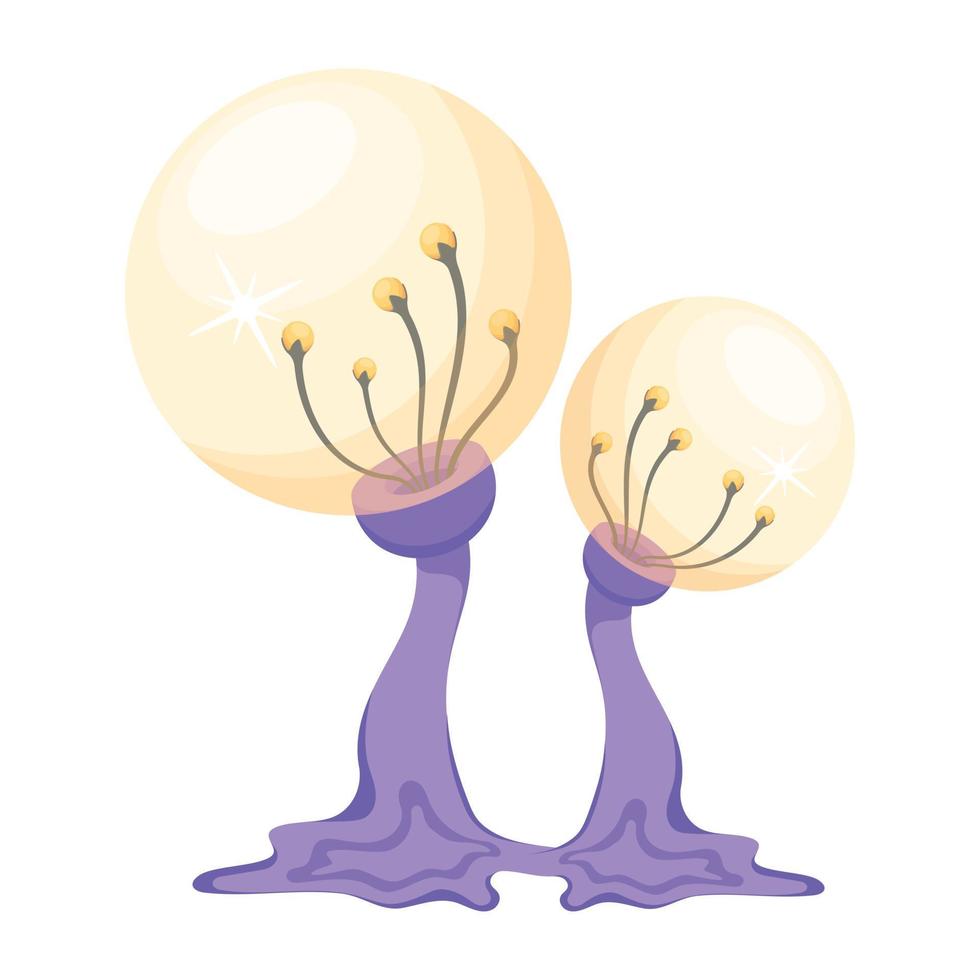 Trendy Fantasy Mushrooms vector
