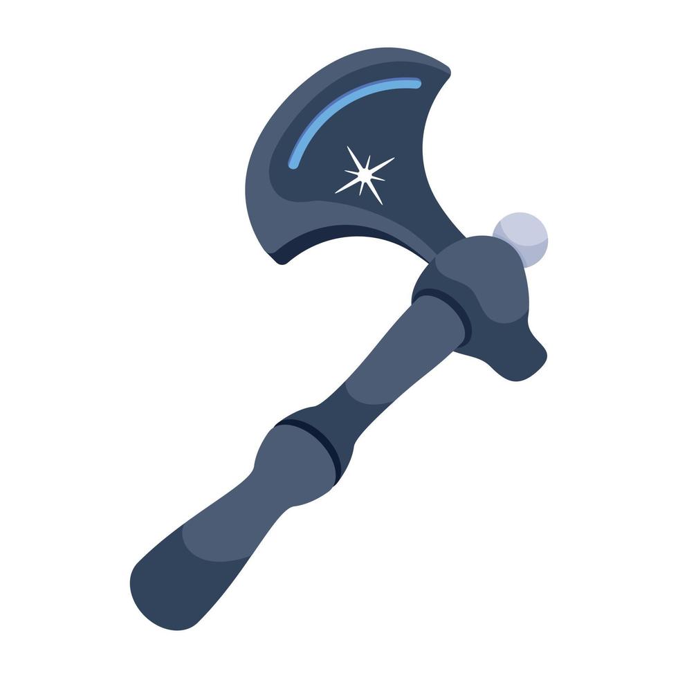 Trendy Iron Axe vector