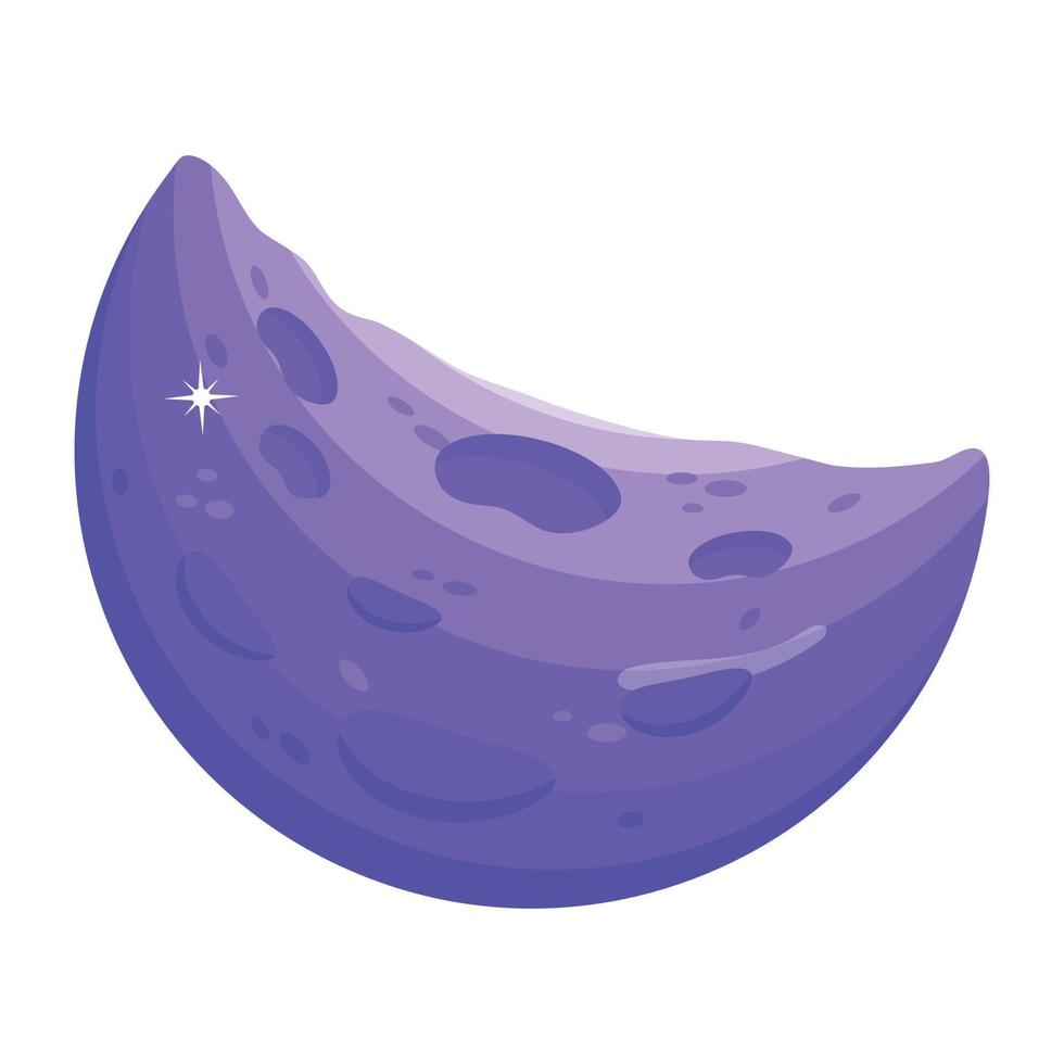 Trendy Blue Moon vector