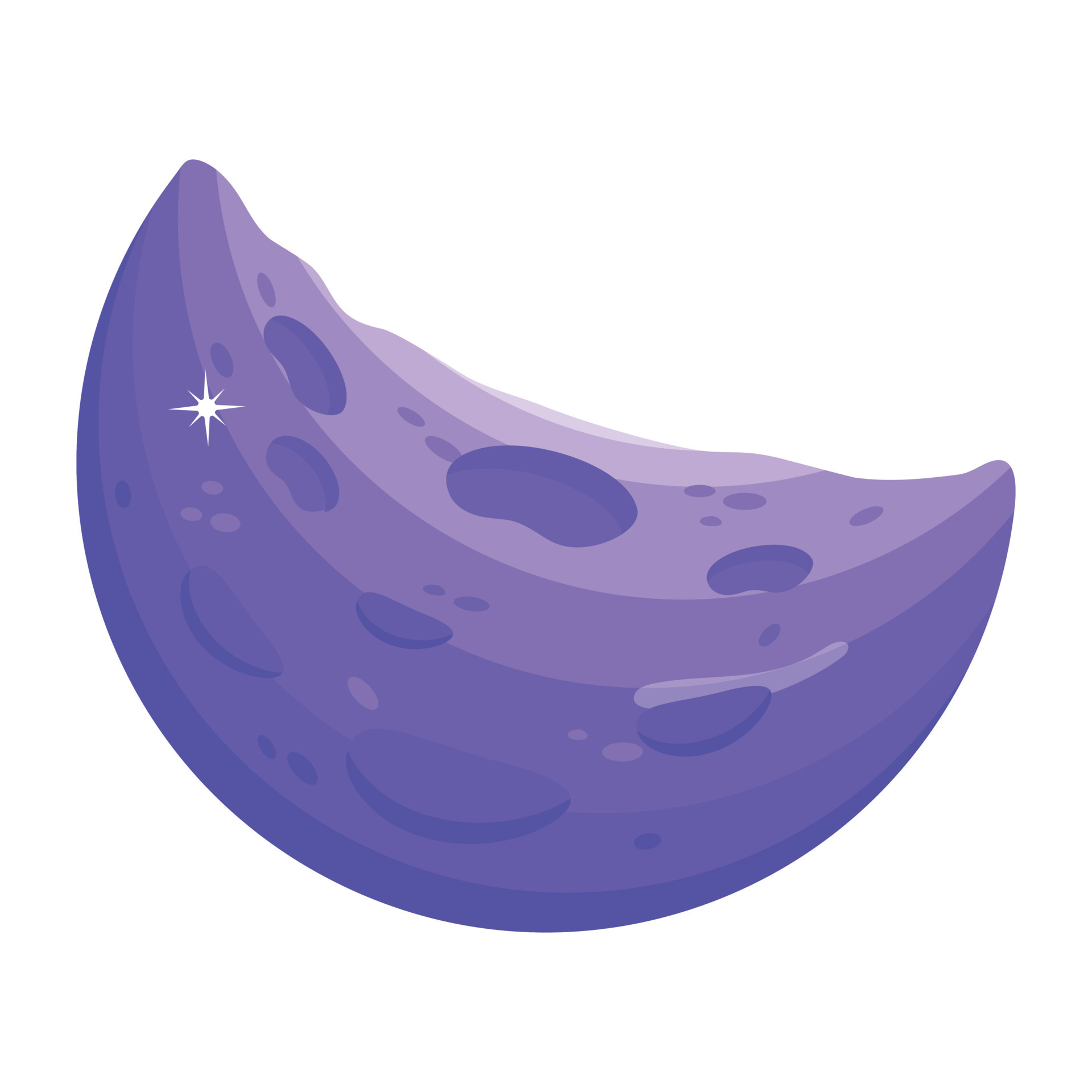 Trendy Blue Moon 18811633 Vector Art at Vecteezy