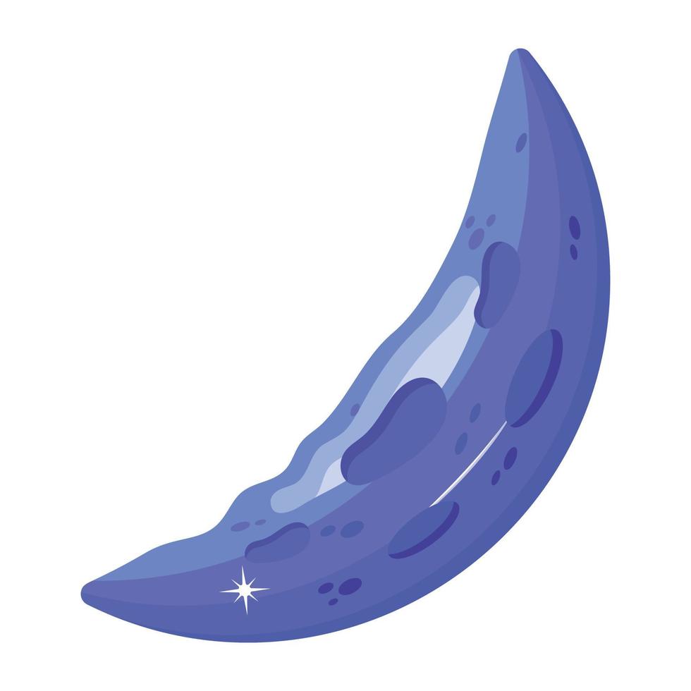 Trendy Half Moon vector