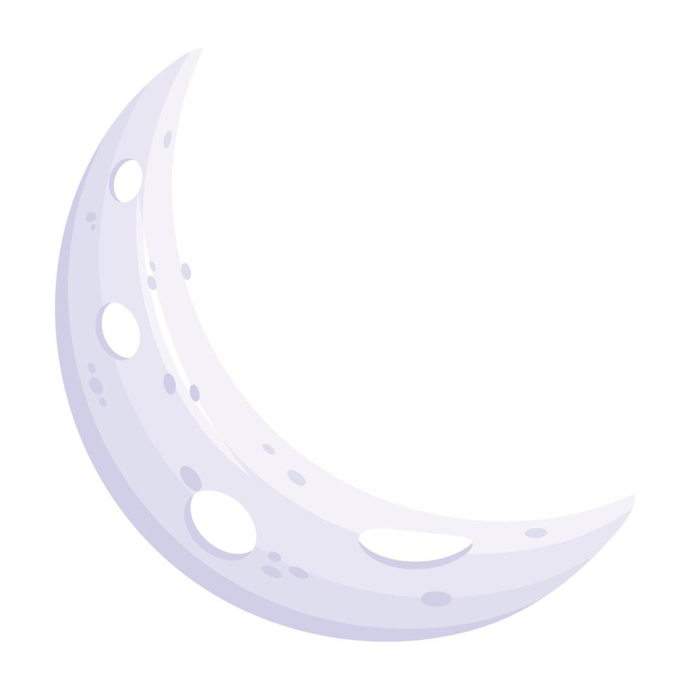 Trendy Half Moon vector