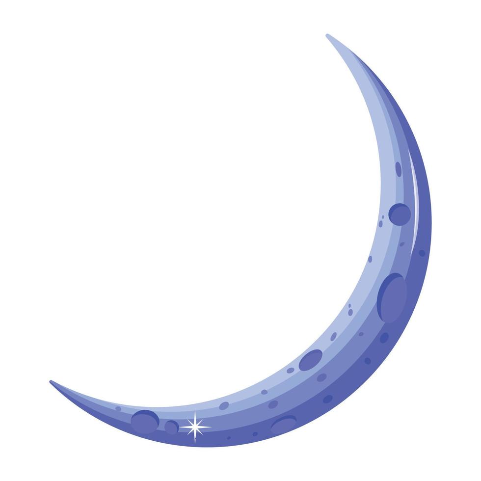 Trendy New Moon vector