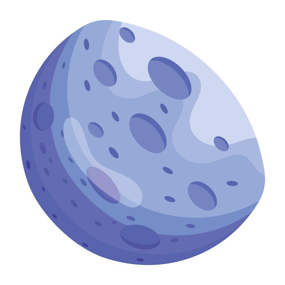 luna azul de moda vector