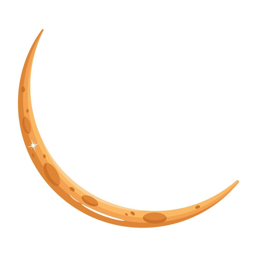 Trendy New Moon vector