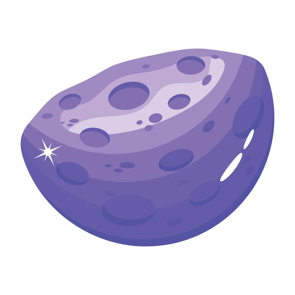 Trendy Blue Moon vector