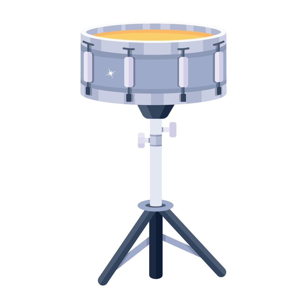 Trendy Drum Stand vector