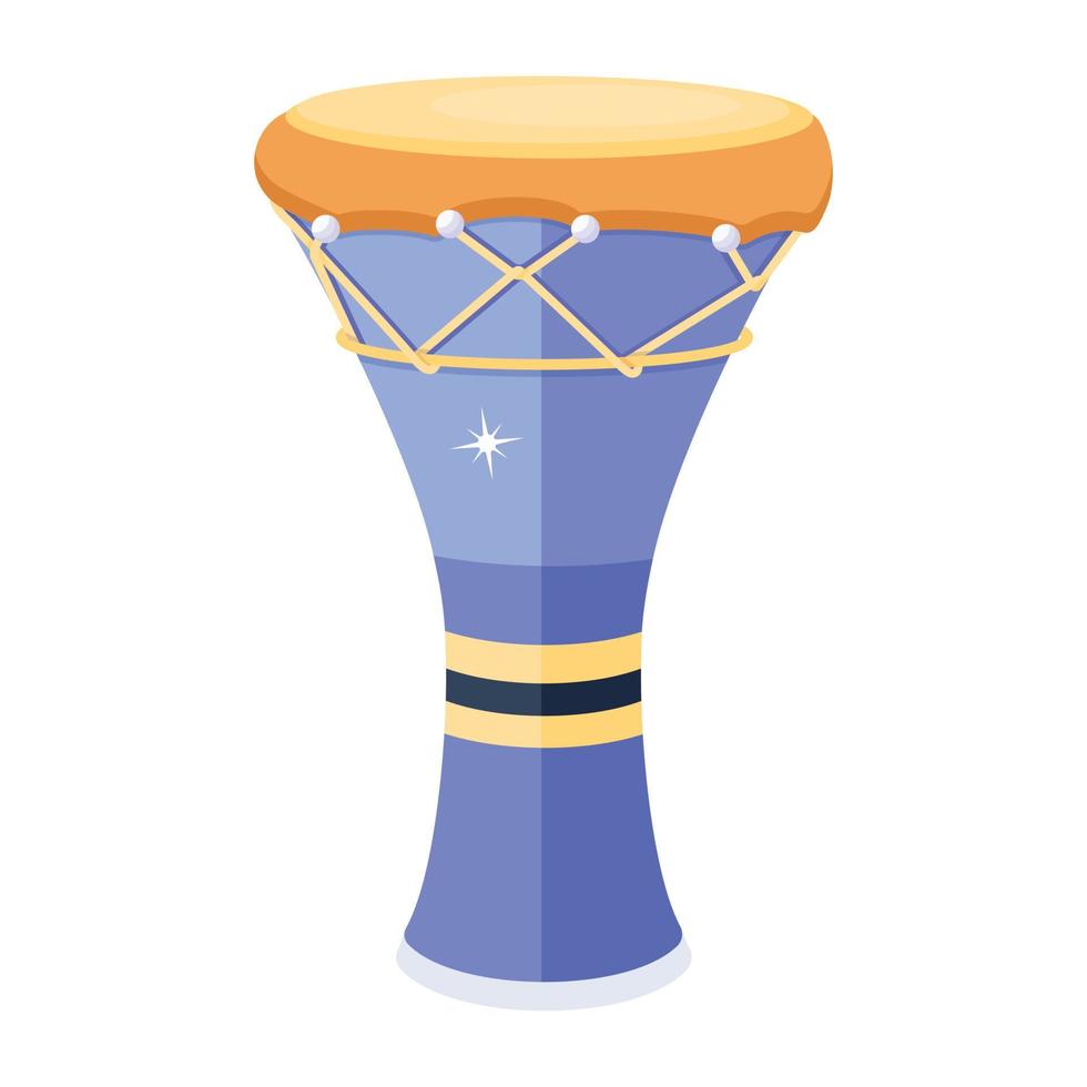 Trendy Egyptian Drum vector