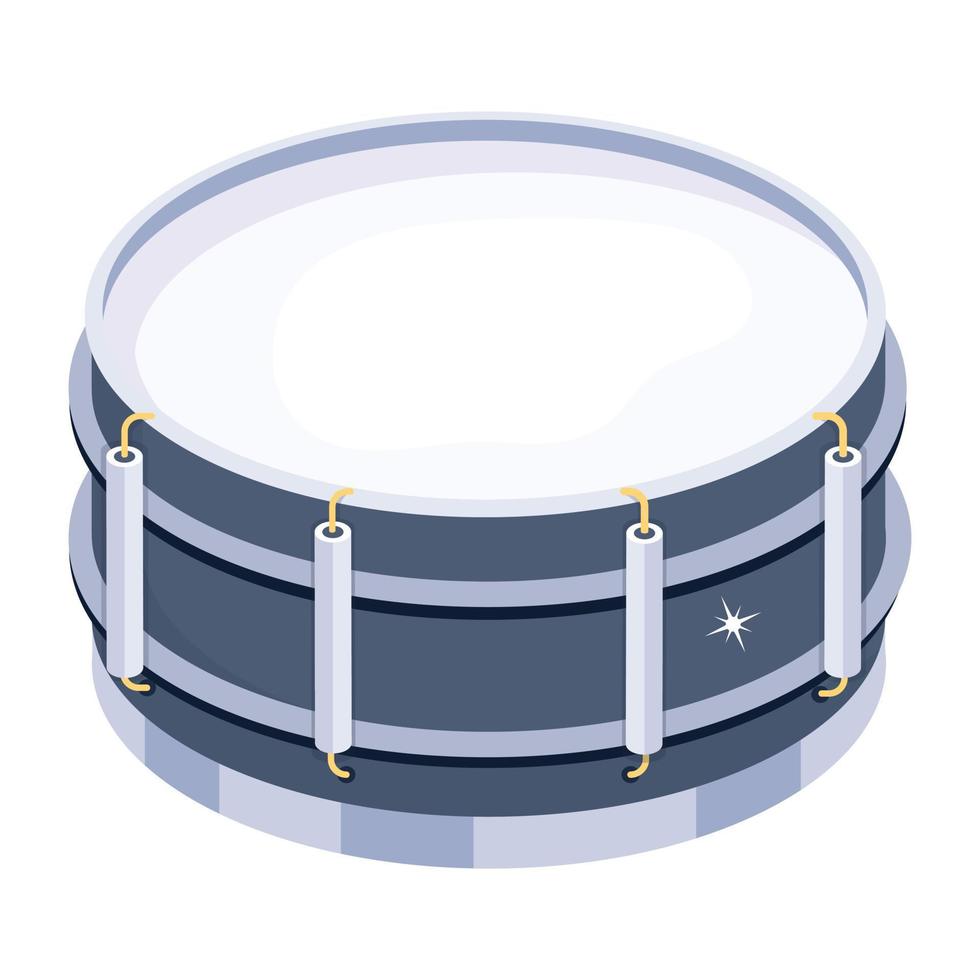 Trendy Snare Drum vector