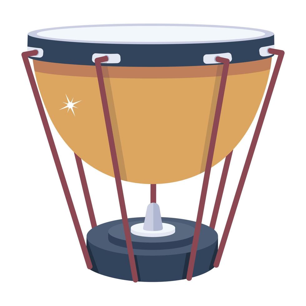 Trendy Timpani Drum vector