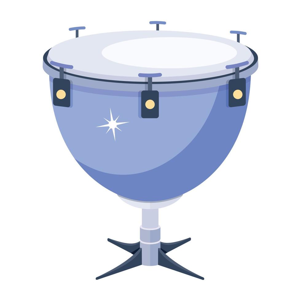 Trendy Timpani Drum vector