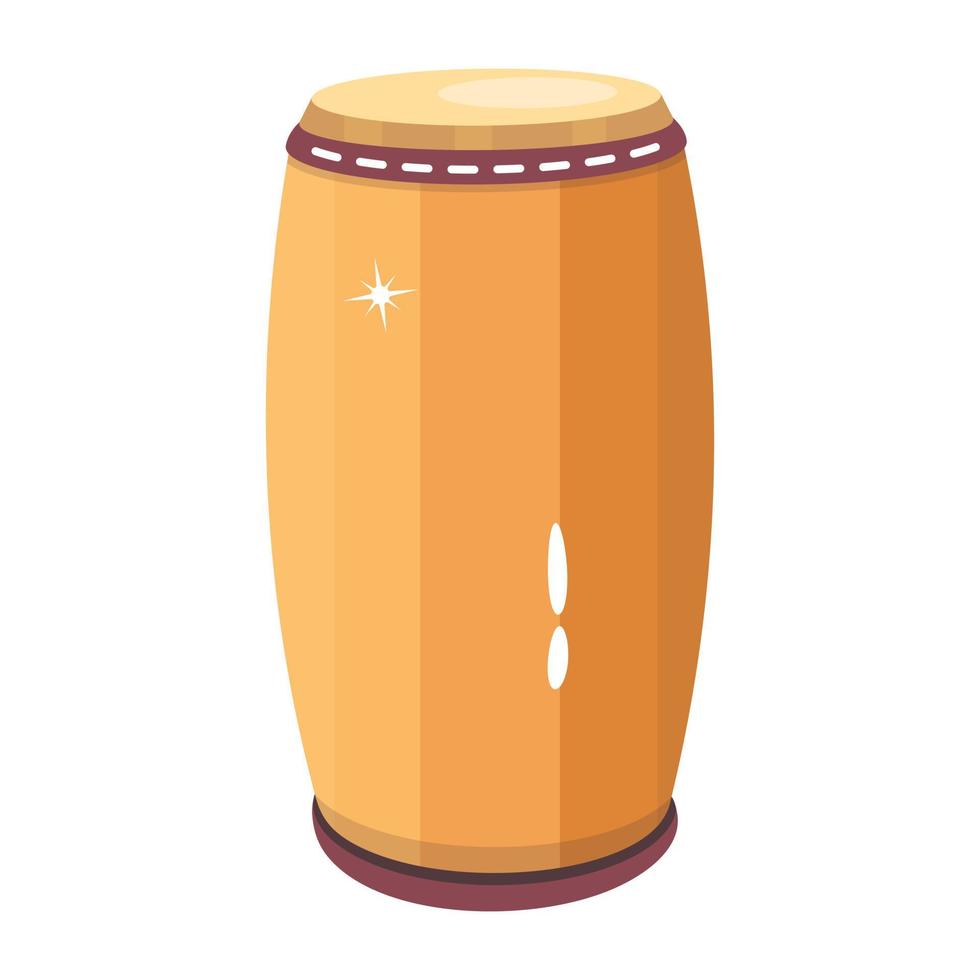 Trendy Indian Drum vector