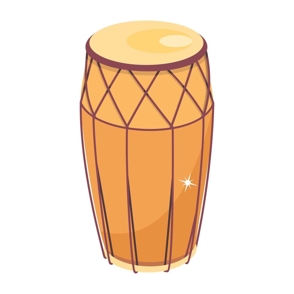 Trendy Ethnic Drum vector