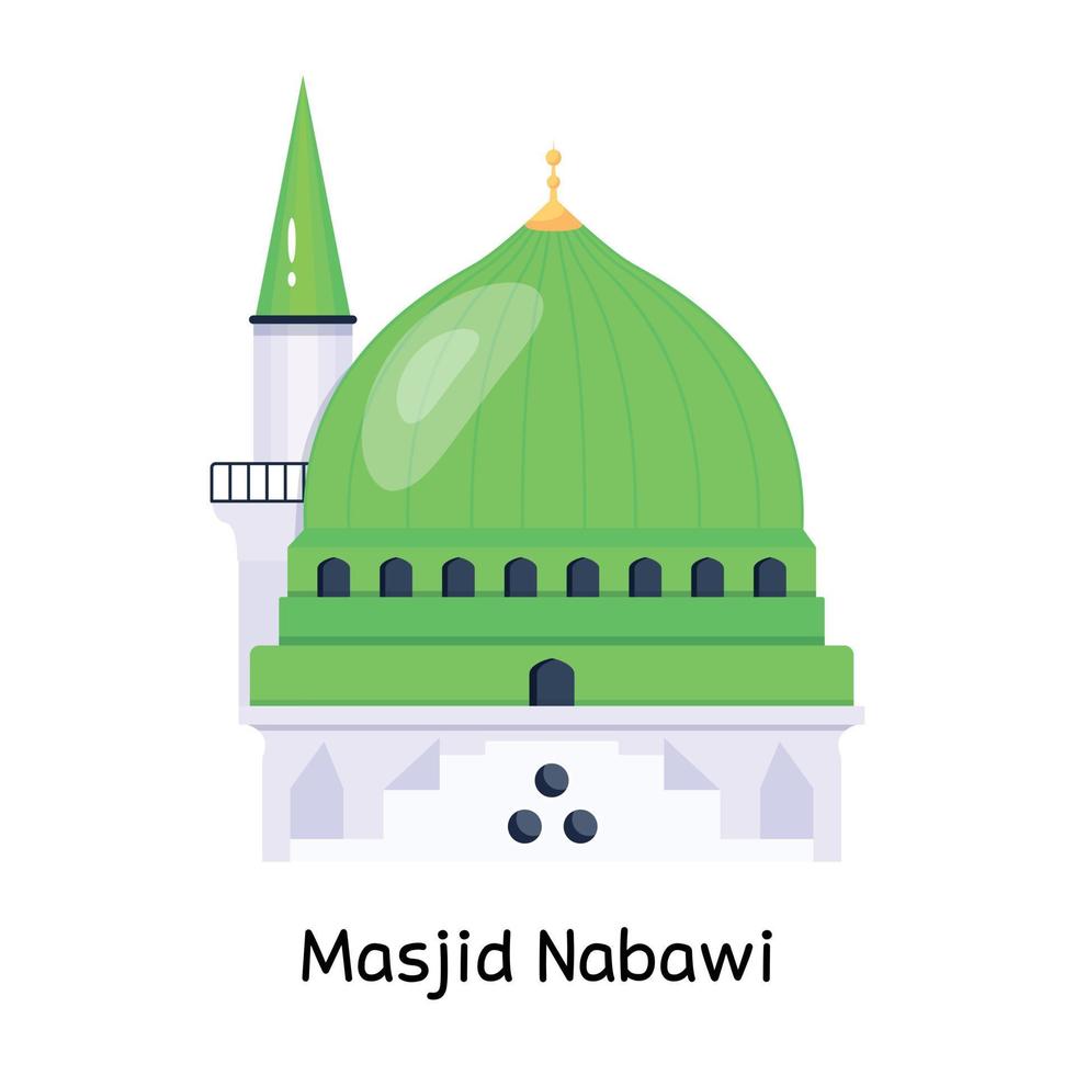 Trendy Masjid Nabawi vector