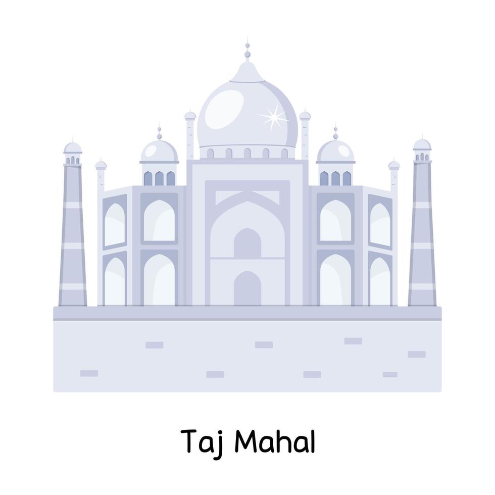 Trendy Taj Mahal vector