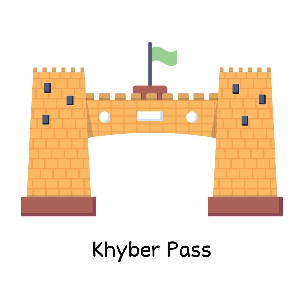 Trendy Khyber Pass vector