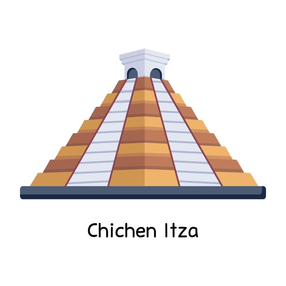 chichén itzá de moda vector