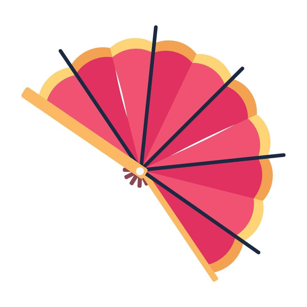 Trendy Japanese Fan vector