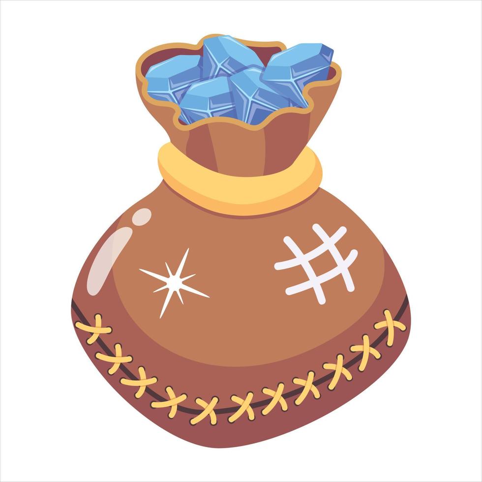 Trendy Diamonds Sack vector