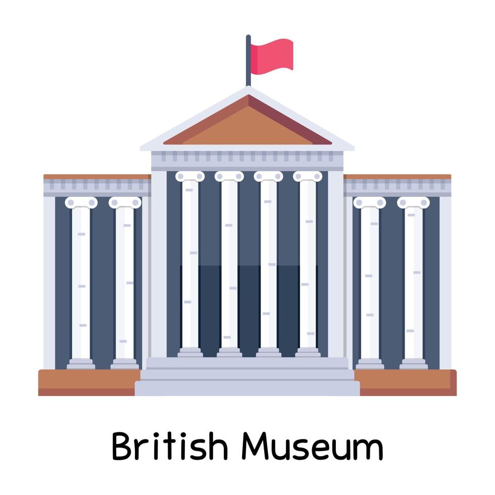 Trendy British Museum vector