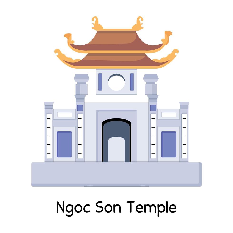 Ngoc Son Temple vector