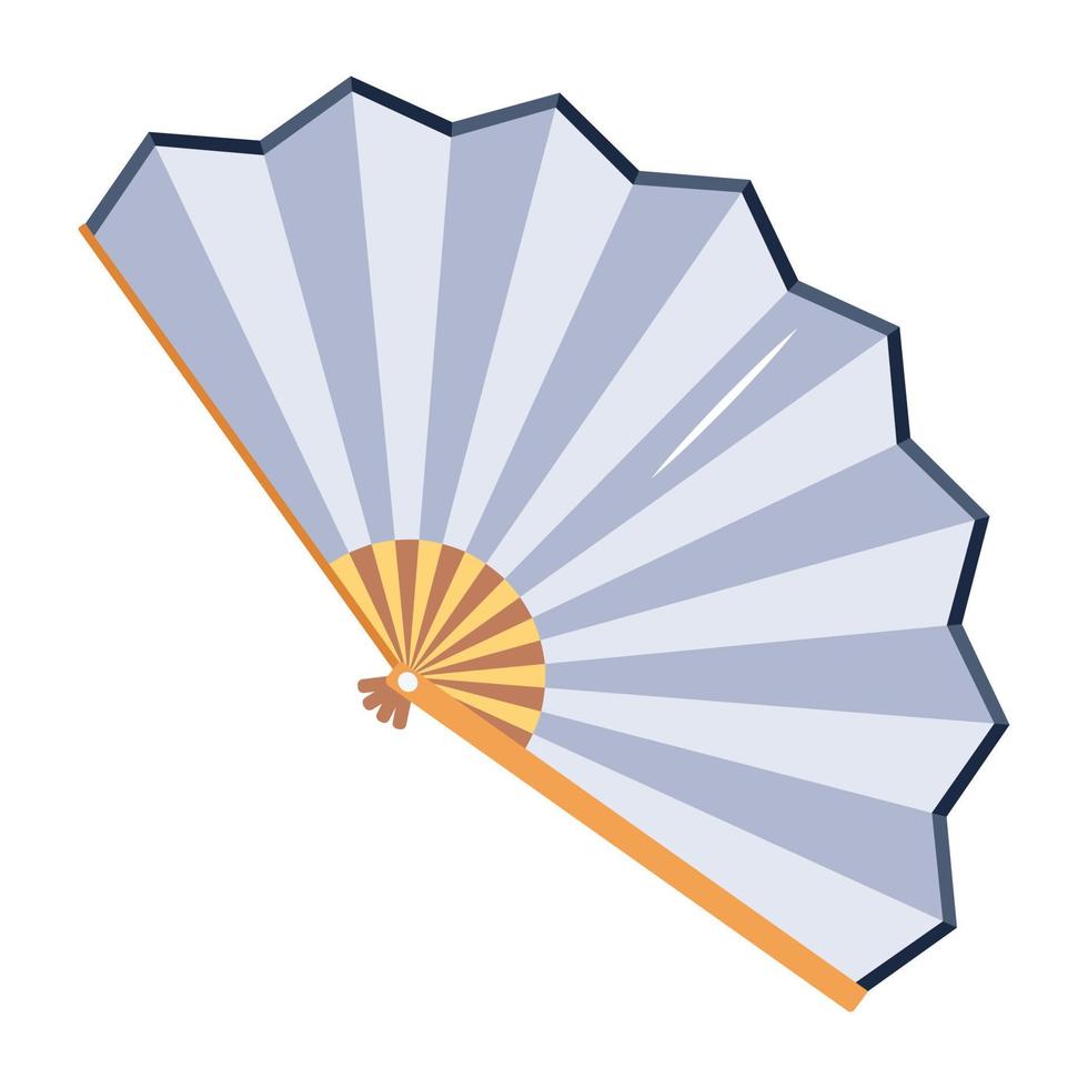 Trendy Hand Fan vector