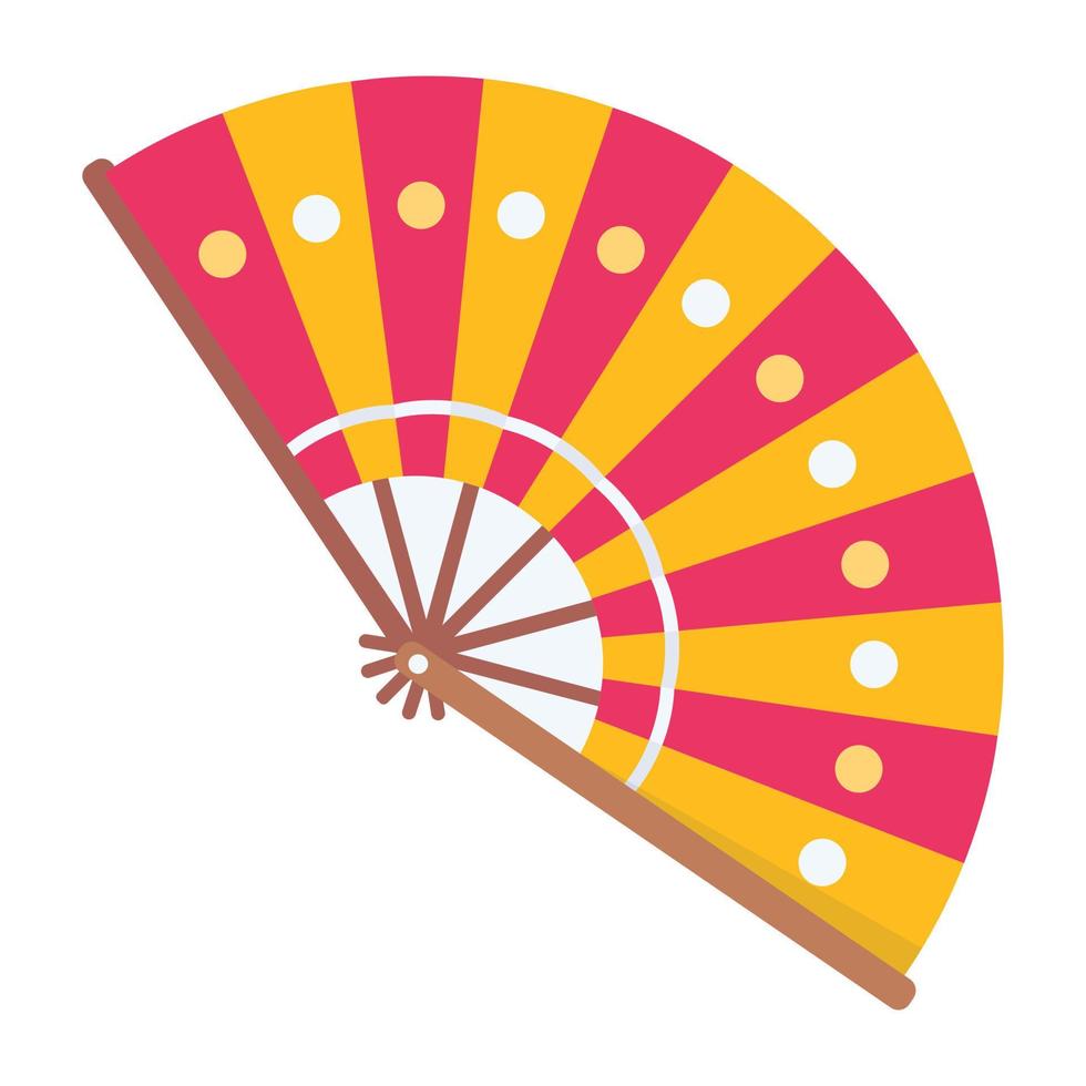 Trendy Japanese Fan vector