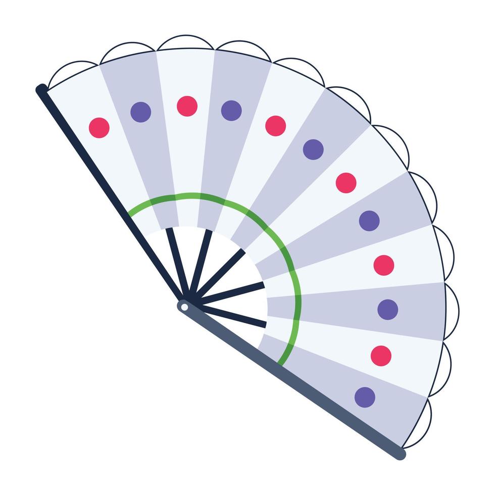 Trendy Decorative Fan vector