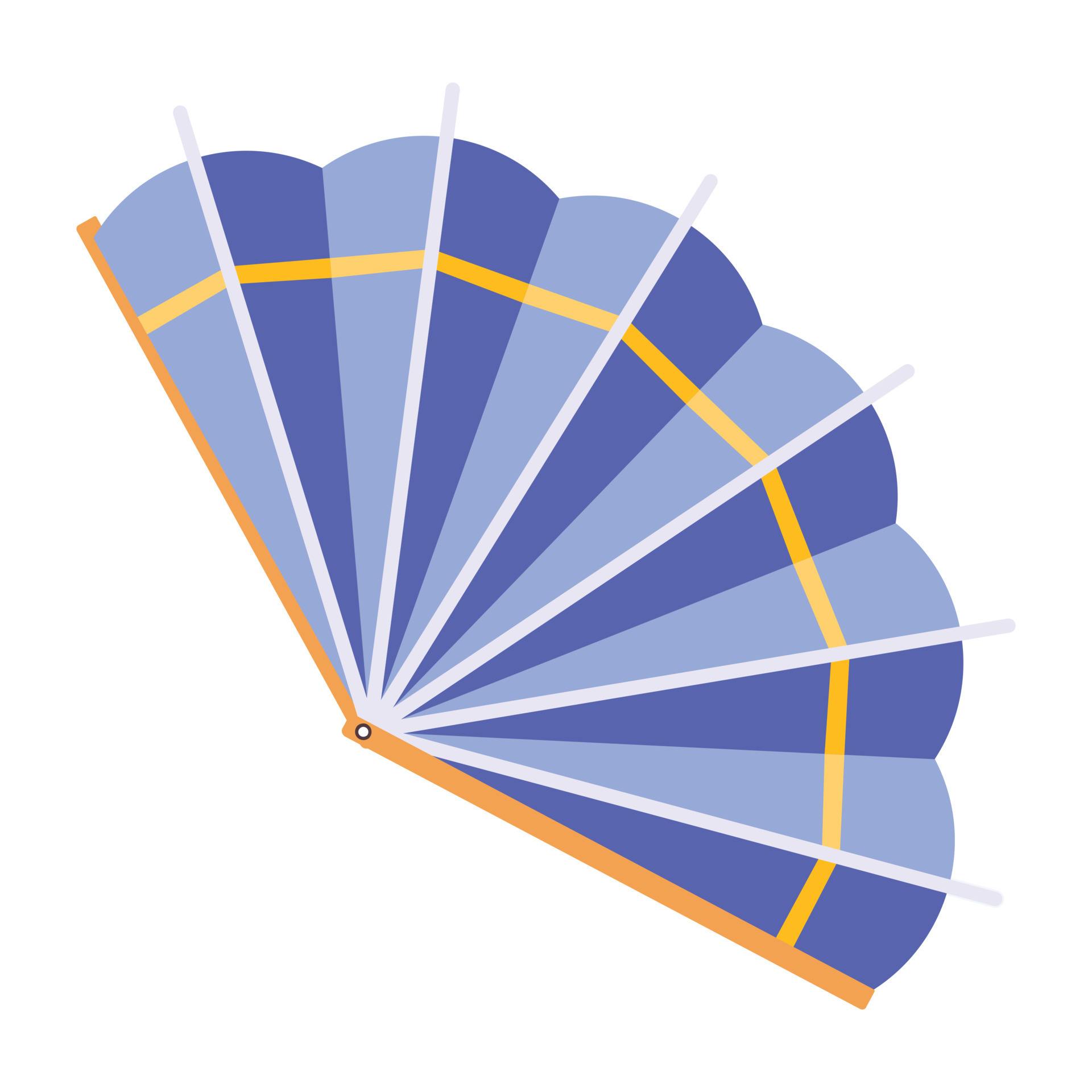 Trendy Decorative Fan 18812092 Vector Art at Vecteezy