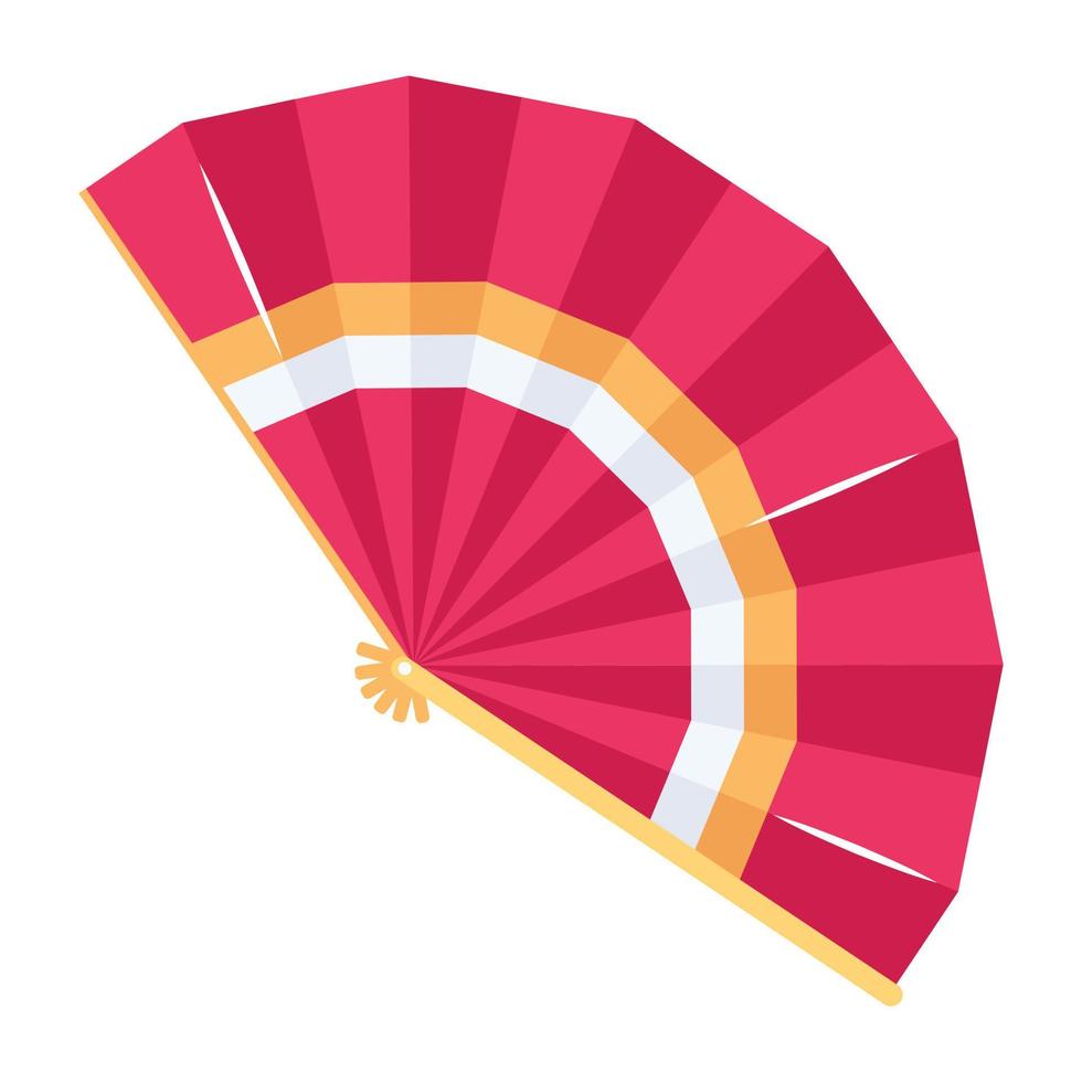 Trendy Paper Fan vector