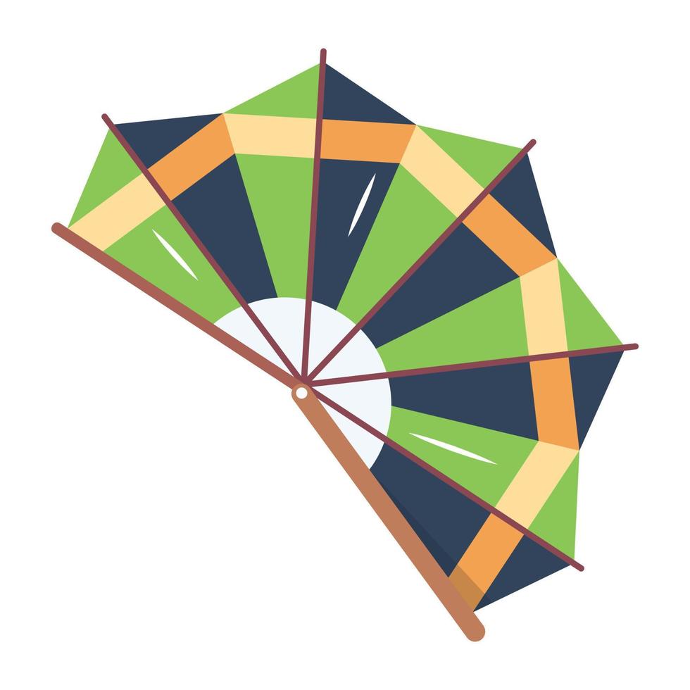 Trendy Folded Fan vector