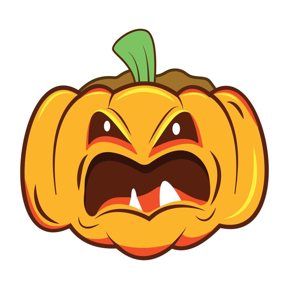 Trendy Halloween Gourd vector