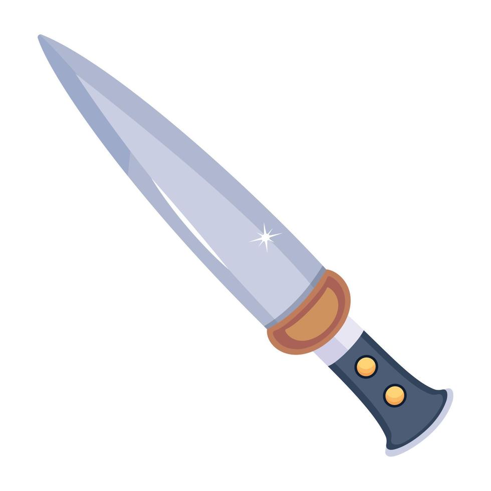 Trendy Fixed Knife vector