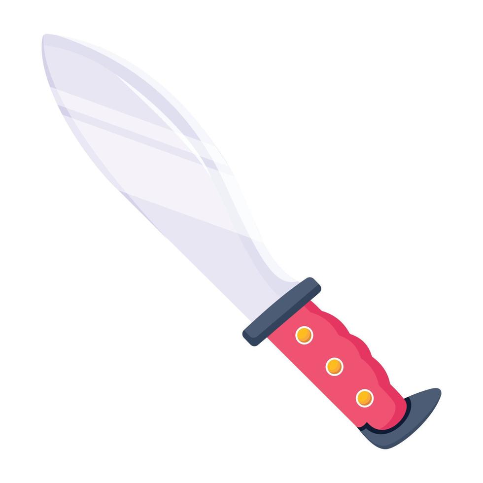 cuchillo de machete de moda vector